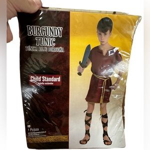 Burgundy Tunic Child’s Standard Size Costume Brand New!